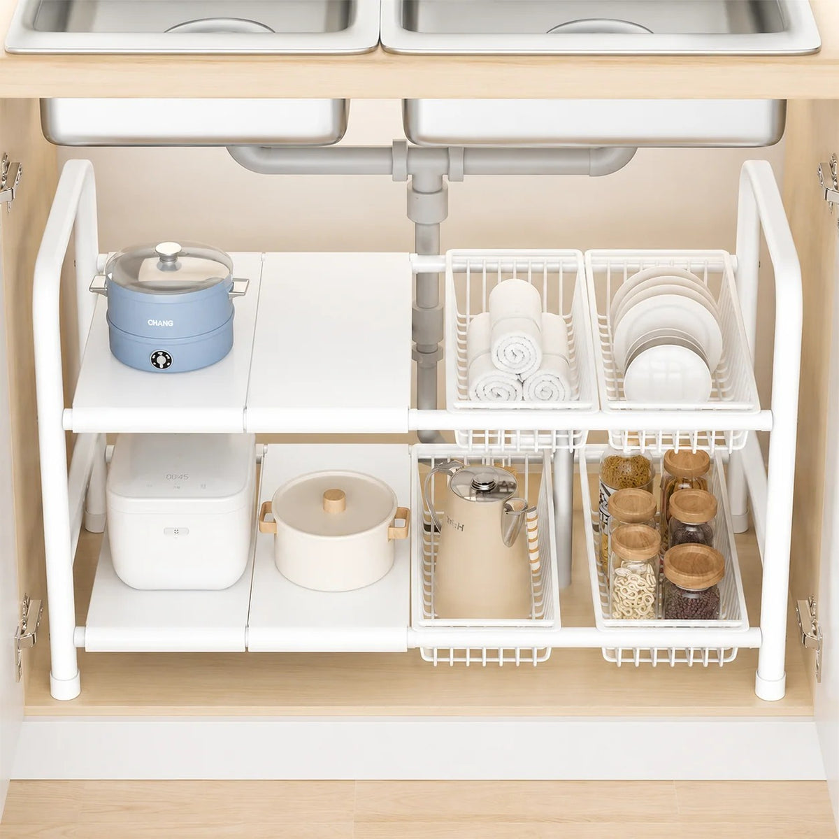2-Tier Under-Sink Organizer Rack