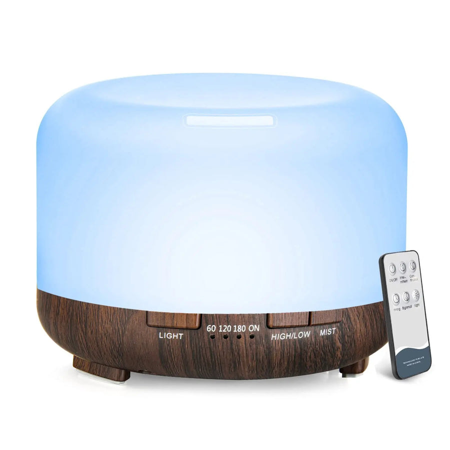 Ultrasonic Aroma Diffuser with Night Light (500ml)