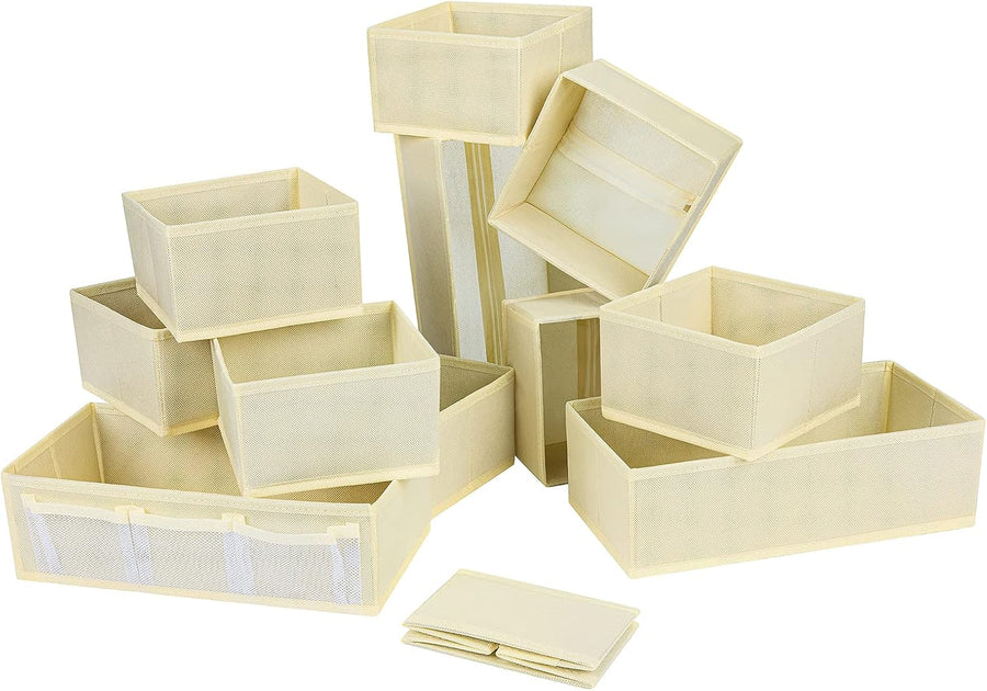 Foldable Drawer Organizer Set (12-Piece)