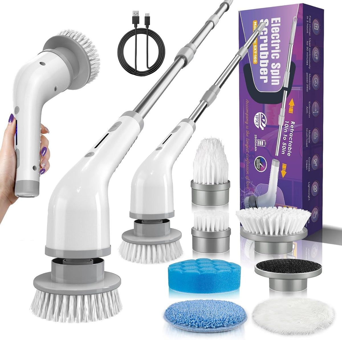Electric Spin Scrubber - packaging