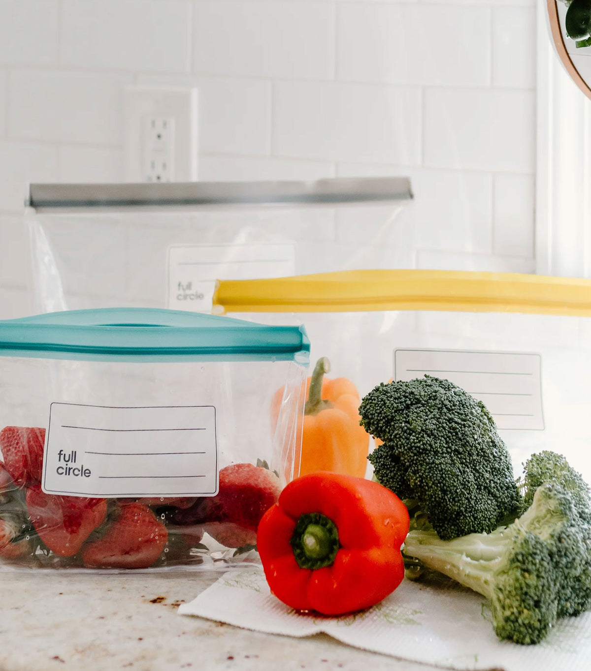 Silicone Food Bags - lifestyle