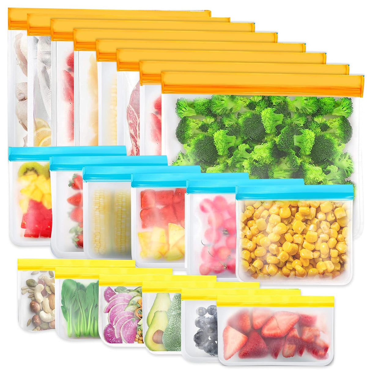 Silicone Food Bags - included