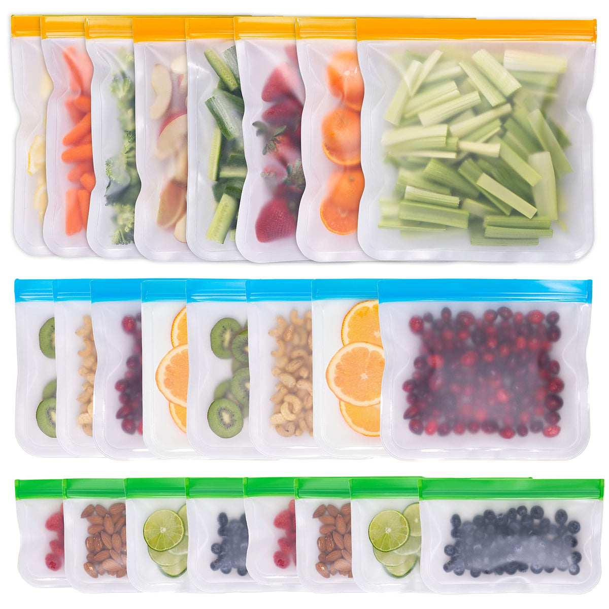 Silicone Food Bags - included